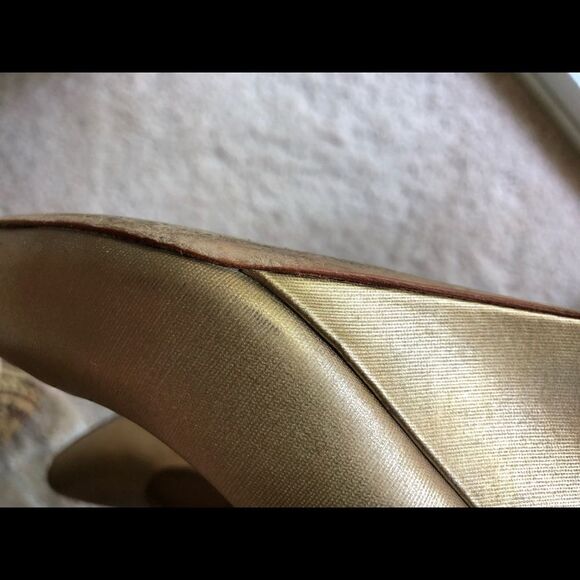 Cole Haan Gold Wedges 7M - Picture 10 of 16